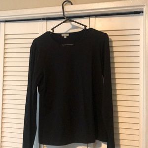 Black long sleeve top